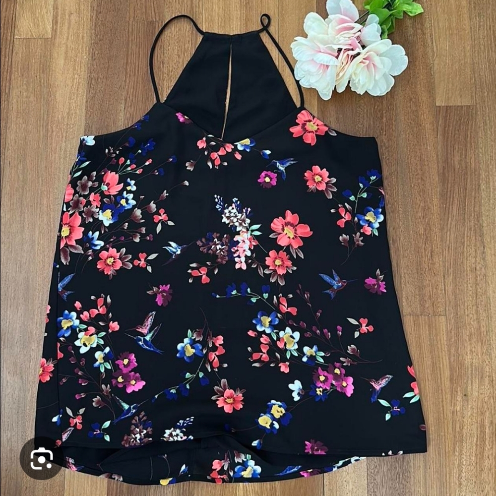 2/$15 ✨Express Floral Halter Neck Tank Top